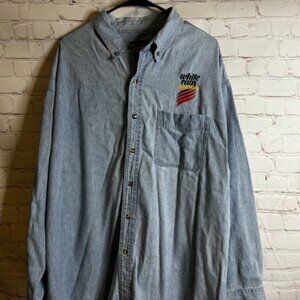 Dale Jarrett DAJ Racing White Rain Racing Mens Team Issued Shirt Size XXL